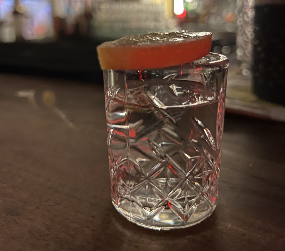 Uno de los tantos shots de Pisco
